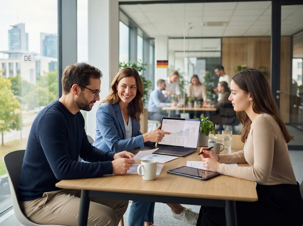 BerqonixeInvest Team bei der Arbeit an Datenmodellen
